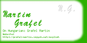 martin grafel business card